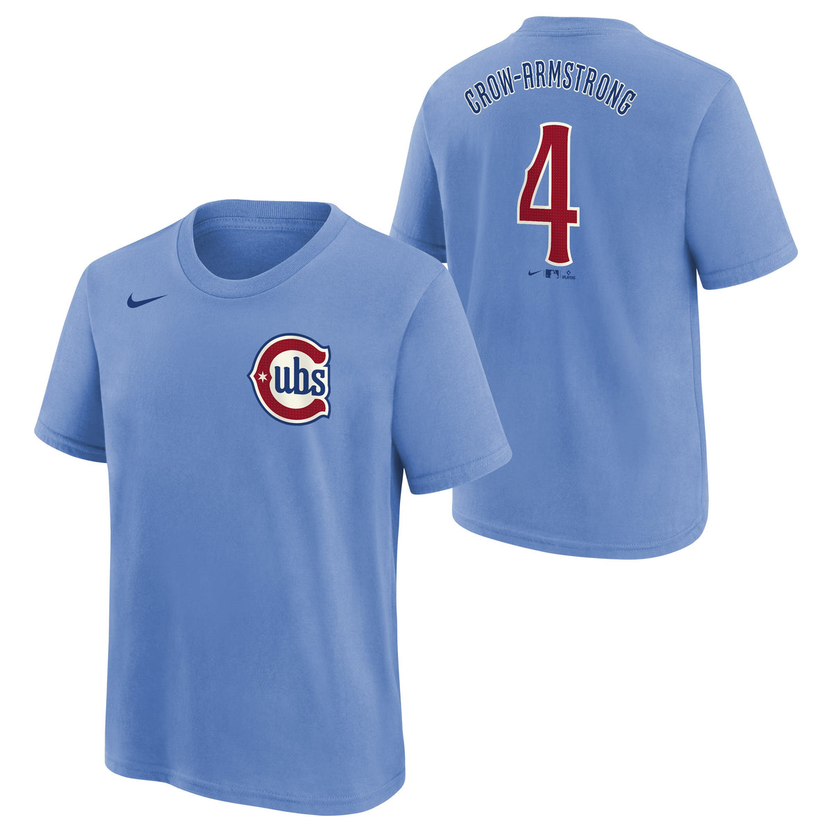 Child Chicago Cubs Pete Crow-Armstrong Blues 2nd Alternate FUSE Nike Name And Number Tee