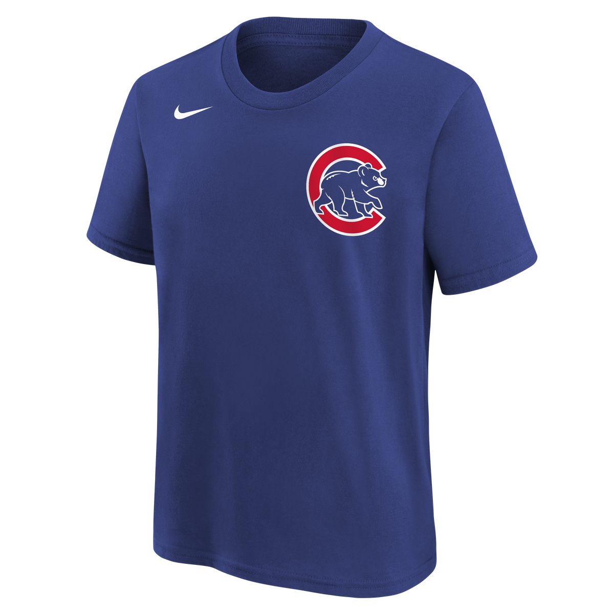 Camiseta juvenil de Chicago Alex Bregman azul real Nike con nombre y número