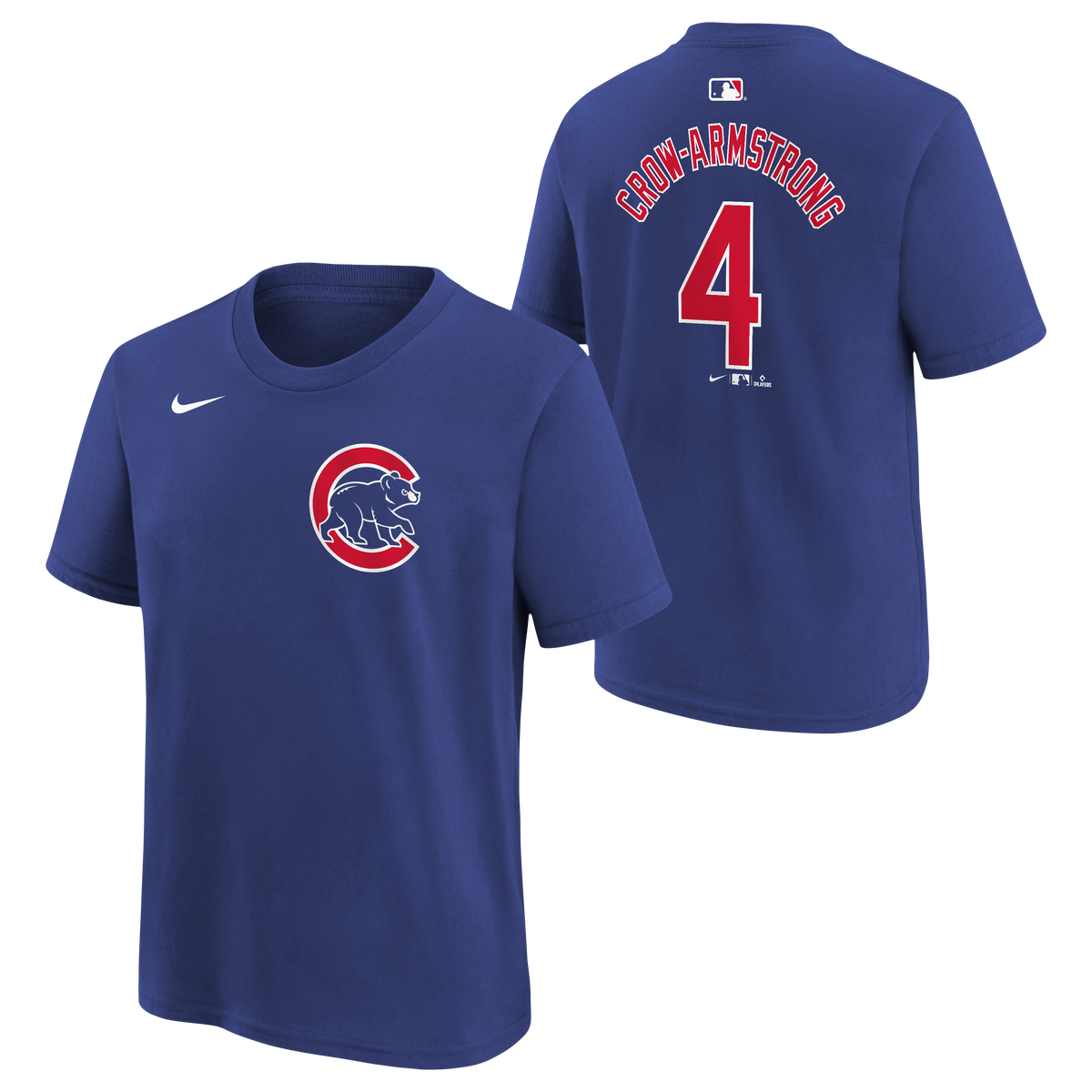 Youth Chicago Pete Crow-Armstrong Royal Blue Nike Name And Number Tee
