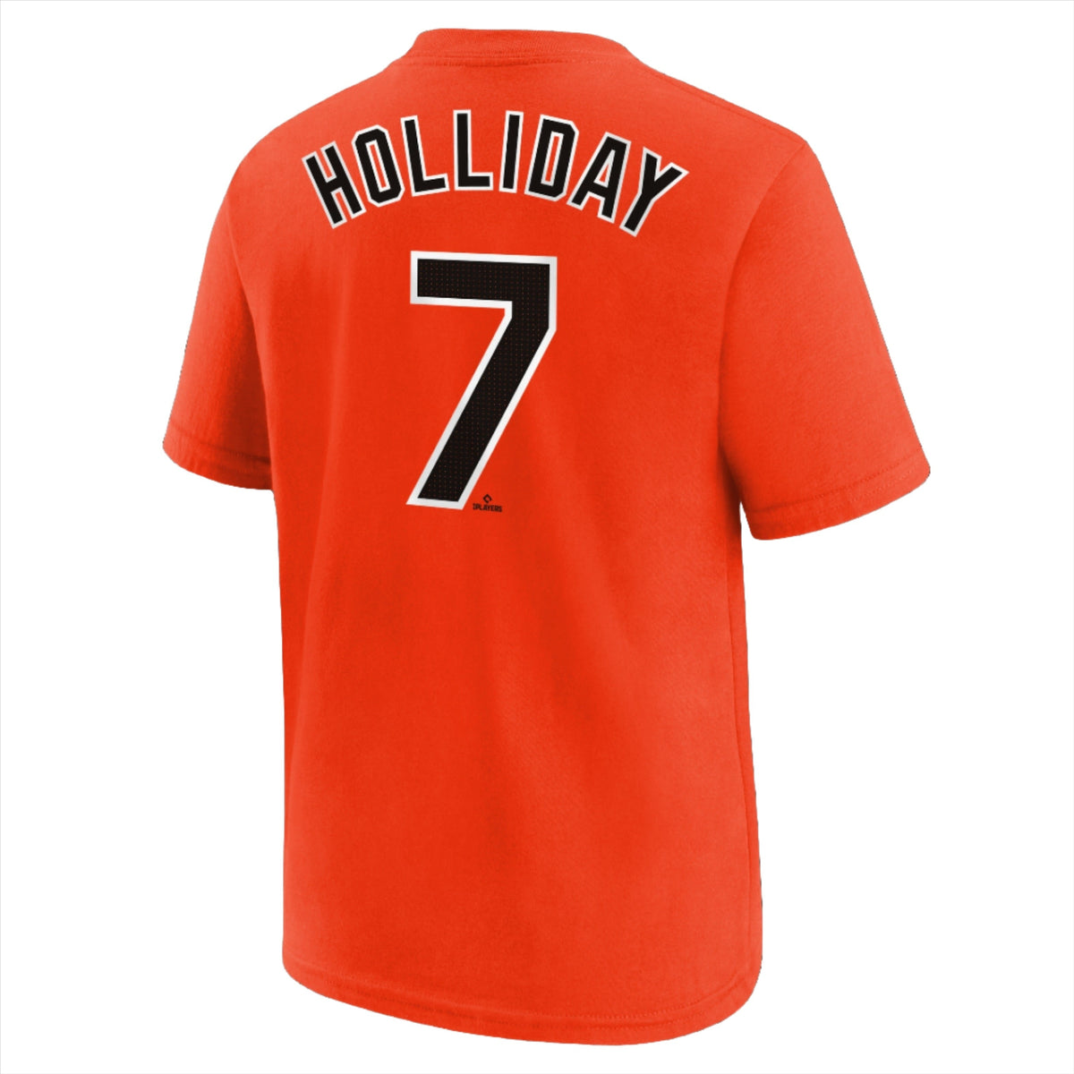 Youth Baltimore Orioles Jackson Holiday Nike FUSE Orange Name & Number T-Shirt