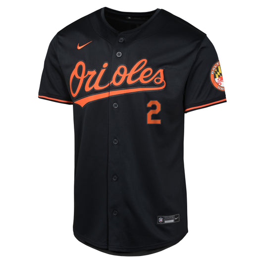 Camiseta réplica limitada negra NIKE de Gunnar Henderson de los Baltimore Orioles para jóvenes