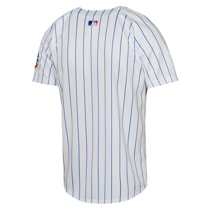 Camiseta réplica Nike Limited Blank blanca de local de los Chicago Cubs para jóvenes