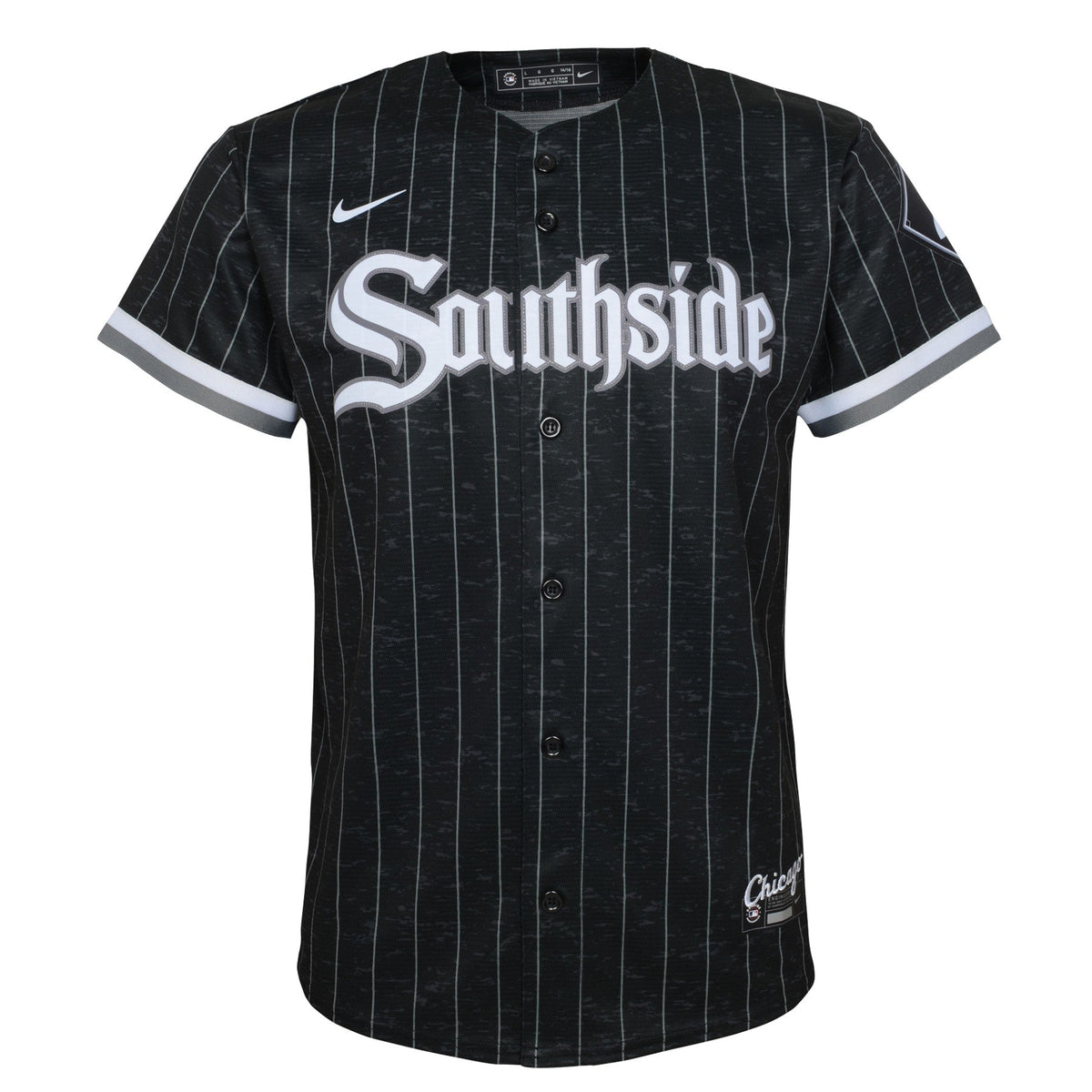 Camiseta réplica infantil Nike City Connect negra de Tim Anderson de los Chicago White Sox