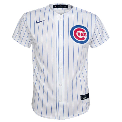 NIKE Youth Seiya Suzuki Chicago Cubs White Home Game Replica Jersey
