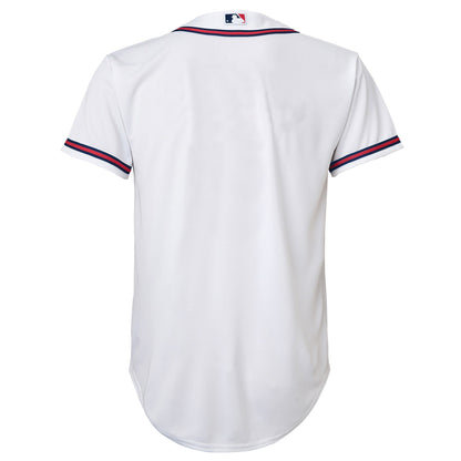 NIKE Youth Atlanta Braves Home White Replica Jersey