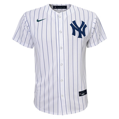 Camiseta réplica de juego infantil Anthony Rizzo New York Yankees blanca de local con estampado
