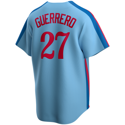 Men's Montreal Expos Vladimir Guerrero Nike Light Blue Road Cooperstown Collection Team Jersey