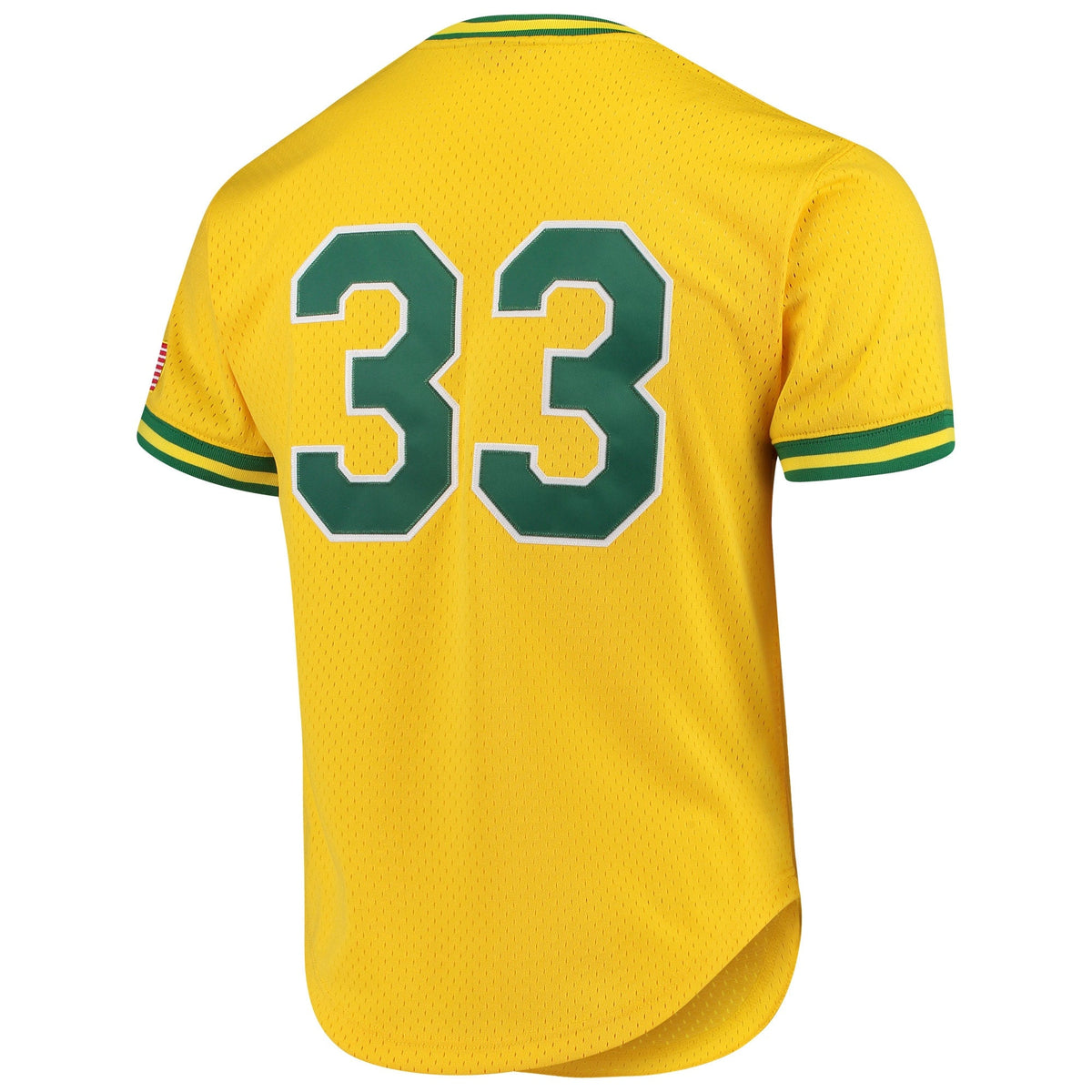 Mitchell & Ness Oakland Athletics Jose Canseco 1990 Cooperstown Collection Authentic Practice Jersey - Yellow