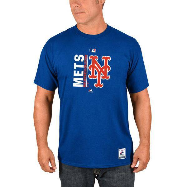 Camiseta Majestic Royal Authentic Collection Team Icon de los New York Mets de la MLB para hombre