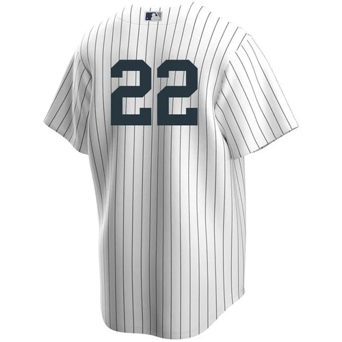 Men's Nike Roger Clemens #22 White New York Yankees Home Official Replica Player Jersey