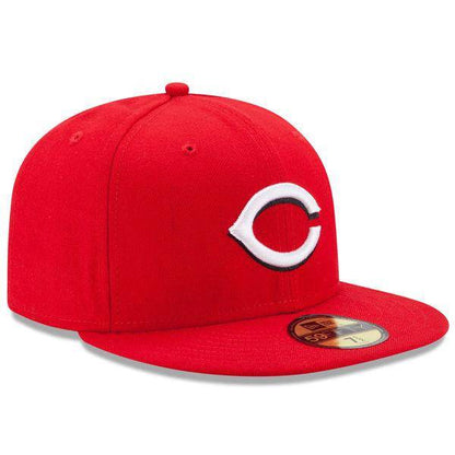 Gorra ajustada 59FIFTY On-Field de la colección Authentic de los Cincinnati Reds New Era roja de local para hombre