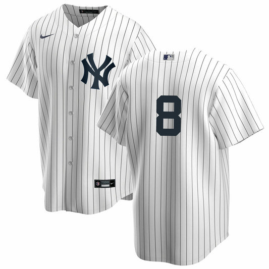 Men's Nike Yogi Berra #8 White New York Yankees Home Official Replica Player Jersey