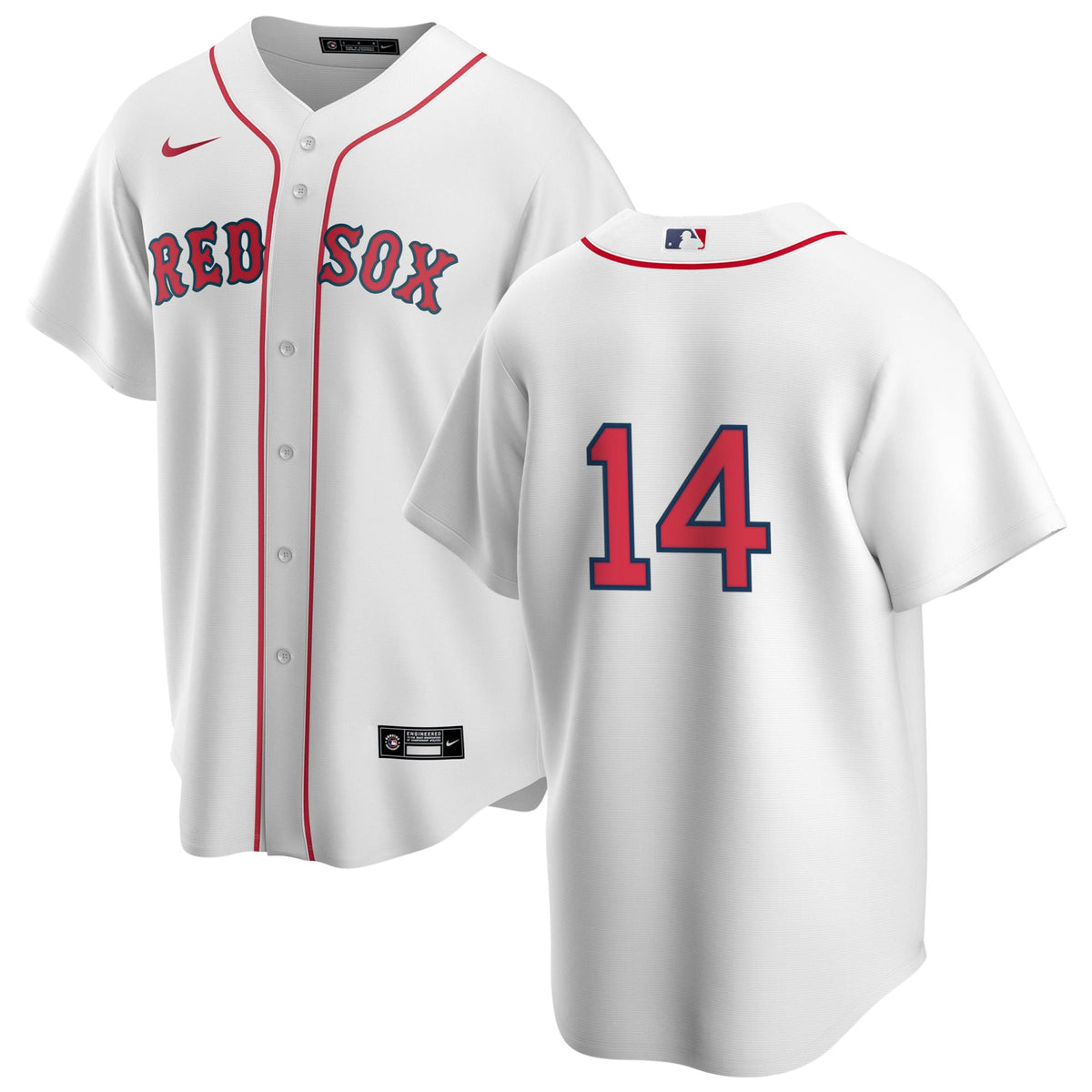 Men's Nike Boston Red Sox Jim Rice #14 Home Official Replica Player Jersey