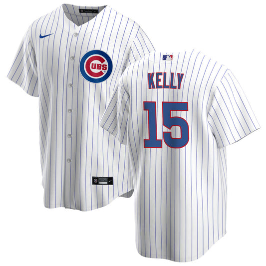 NIKE Men's Carson Kelly Chicago Cubs Premium Twill White Home Replica Jersey