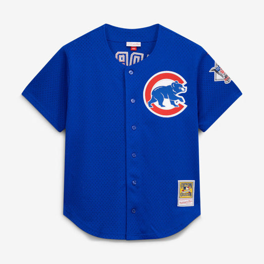 Camiseta abotonada auténtica de béisbol Mitchell & Ness Ryne Sandberg Chicago Cubs 1997