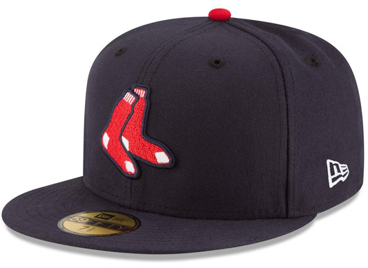 Men's Boston Red Sox New Era Navy Alternate Game Authentic Collection On-Field 59FIFTY Fitted Hat