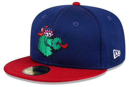 Philadelphia Phillies New Era Deep Blue 2025 Batting Practice 59FIFTY Fitted Hat