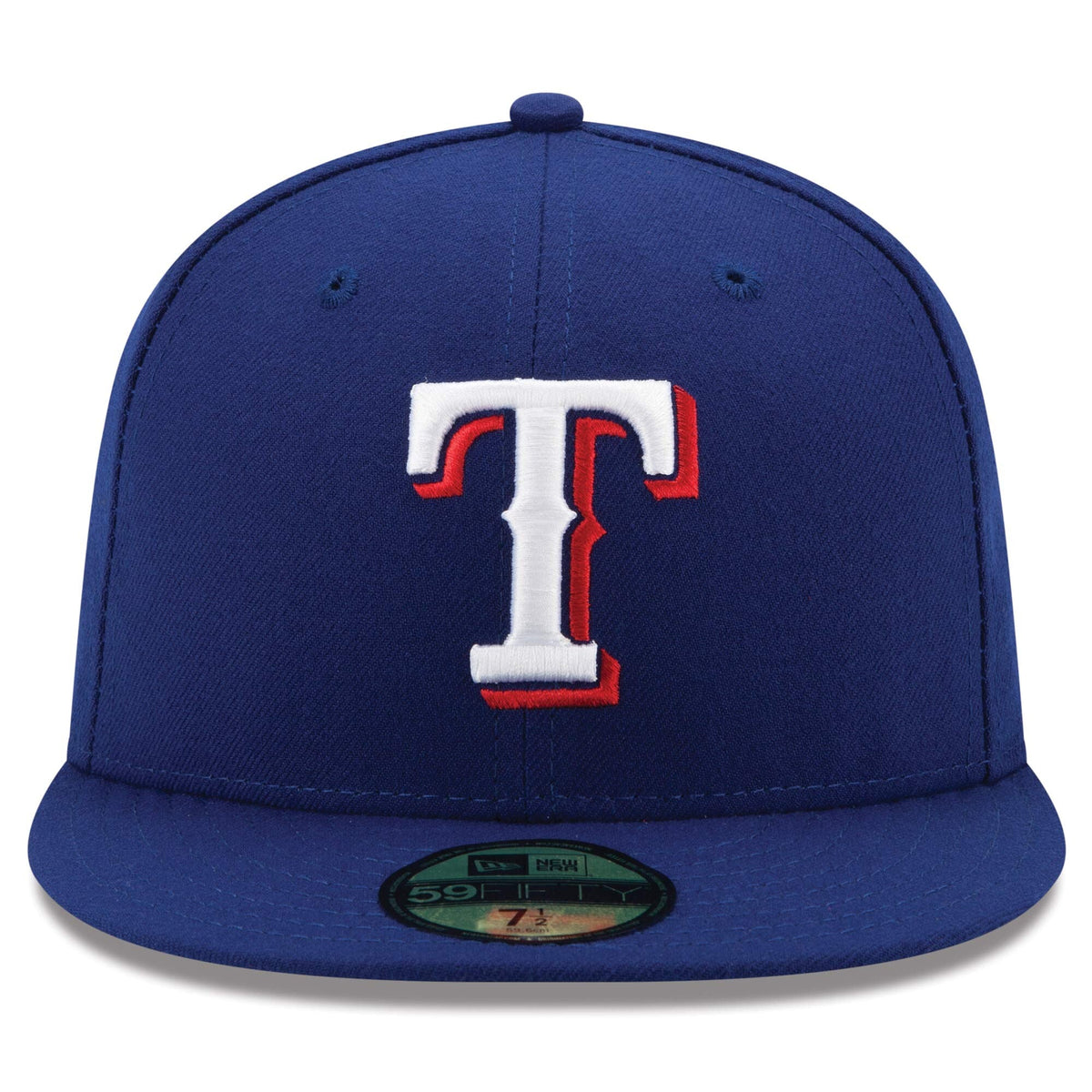 Gorra ajustada 59FIFTY On-Field de la Authentic Collection de New Era en azul real de los Texas Rangers para hombre
