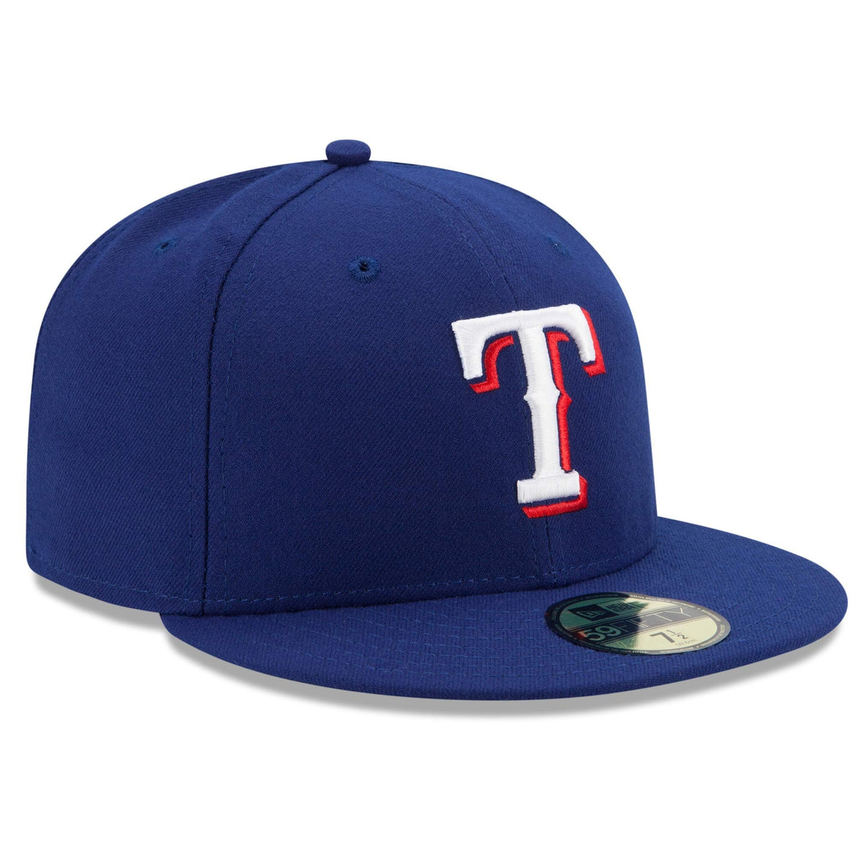 Gorra ajustada 59FIFTY On-Field de la Authentic Collection de New Era en azul real de los Texas Rangers para hombre