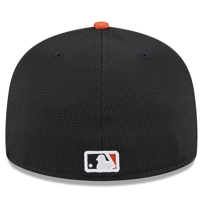 Baltimore Orioles New Era White 2025 Batting Practice 59FIFTY Fitted Hat