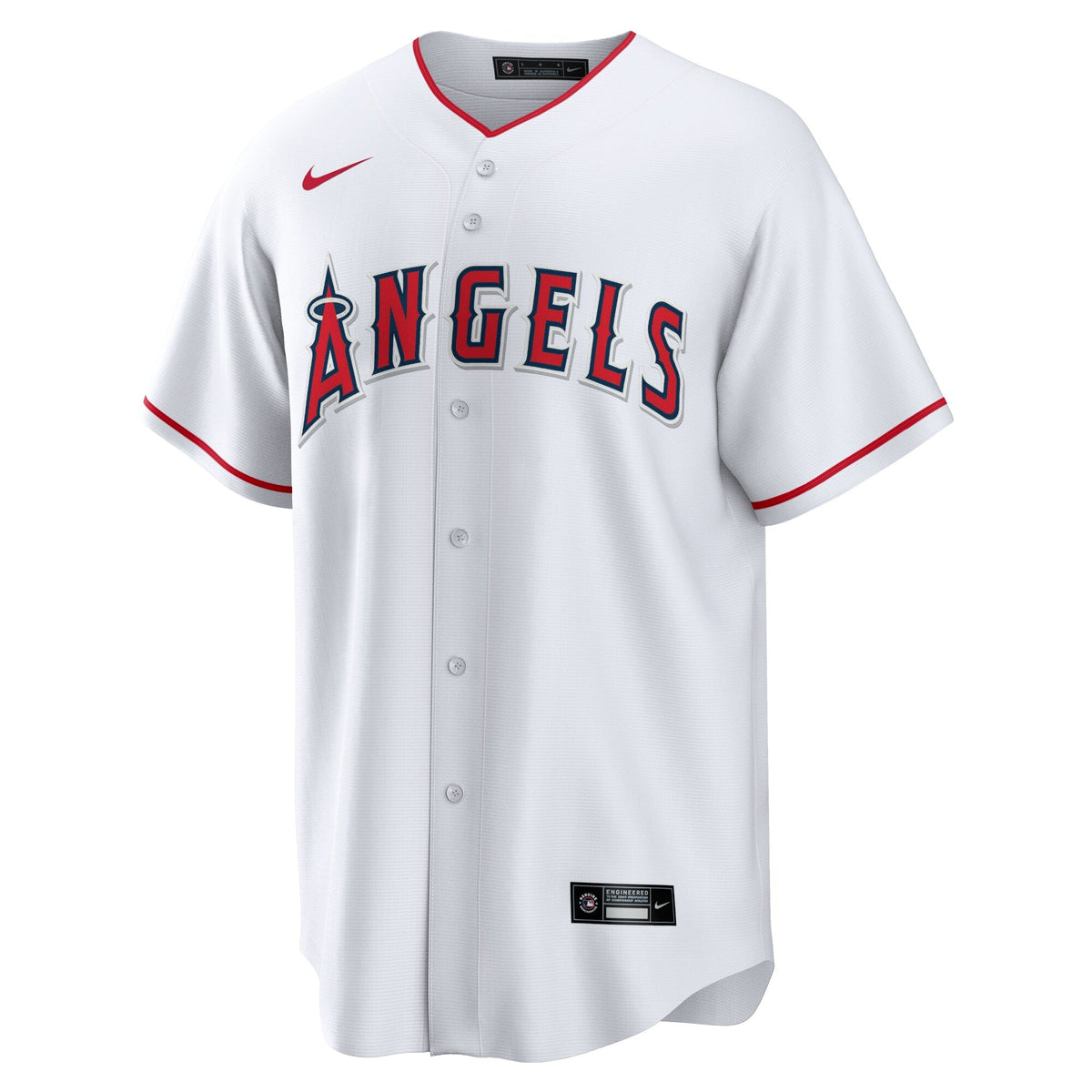 Men's Los Angeles Angels Mike Trout Nike White Home Replica Player Jersey