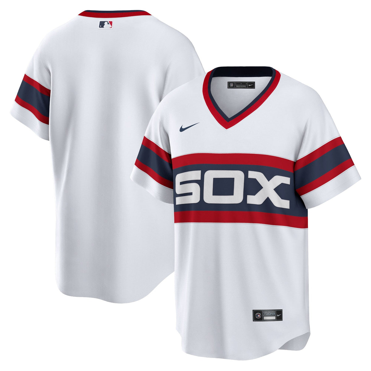 Camiseta réplica de equipo de los Chicago White Sox Nike blanca de local alternativa 1983 para hombre