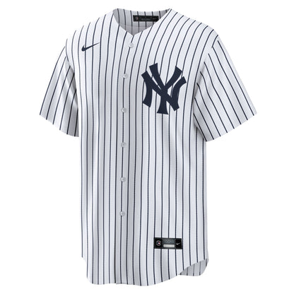 Men's Nike Derek Jeter #2 White New York Yankees Home Official Replica Player Jersey