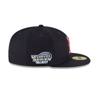 Gorra ajustada New Era 59Fifty clásica azul marino de los Boston Red Sox de la Serie Mundial de 2004