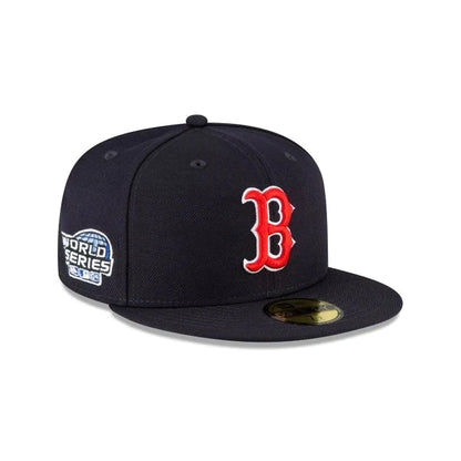 Gorra ajustada New Era 59Fifty clásica azul marino de los Boston Red Sox de la Serie Mundial de 2004