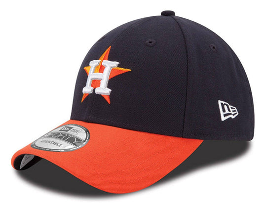 Houston Astros Men's New Era Navy/Orange Road League 9FORTY Adjustable Hat
