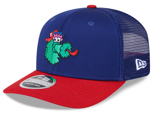 Philadelphia Phillies New Era Deep Blue/Red Batting Practice 9SEVENTY Trucker Hat