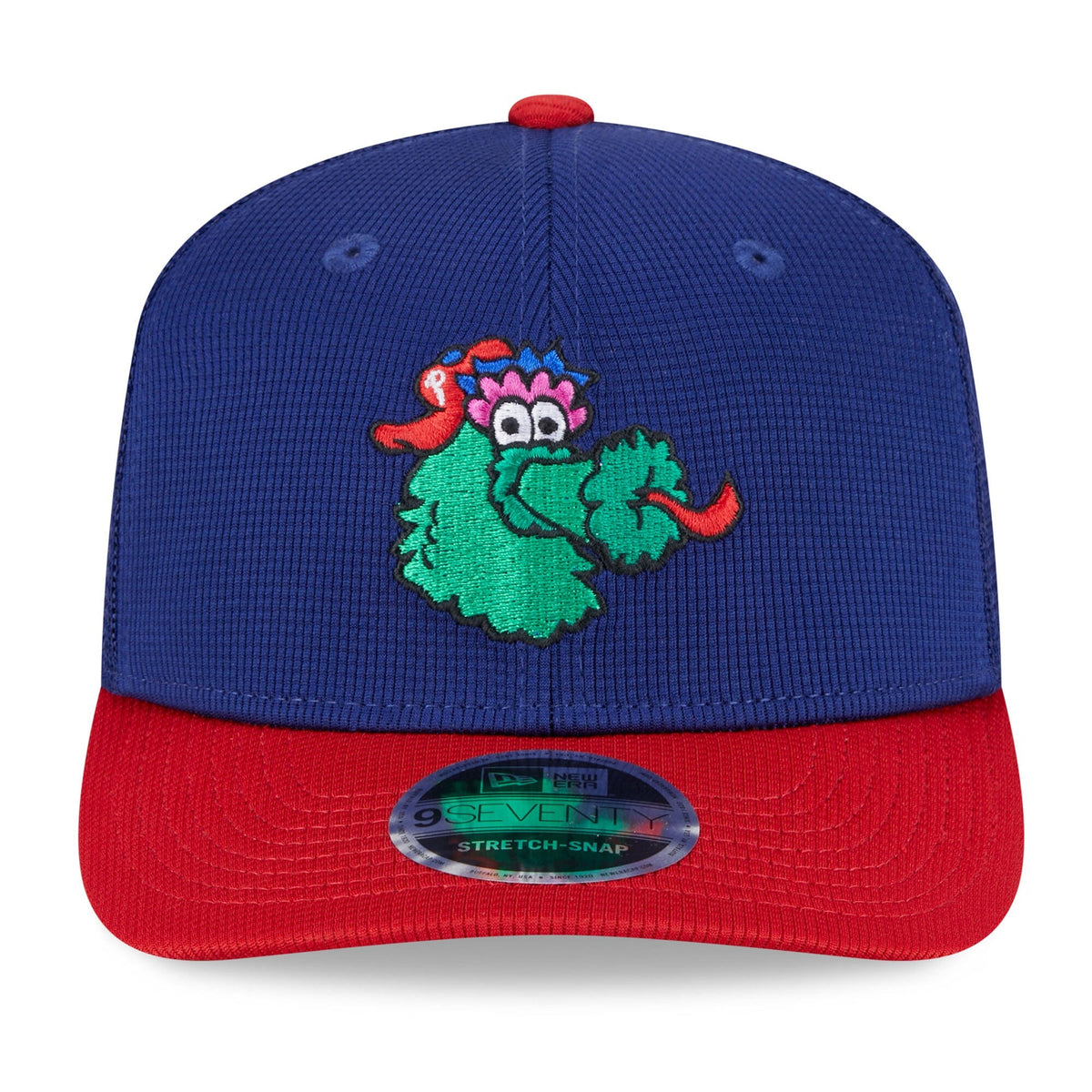 Philadelphia Phillies New Era Deep Blue/Red Batting Practice 9SEVENTY Trucker Hat