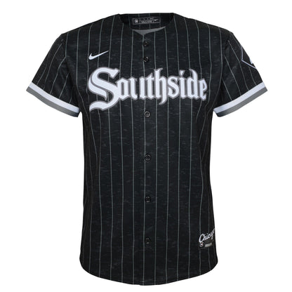 Camiseta réplica infantil Nike negra City Connect de los Chicago White Sox