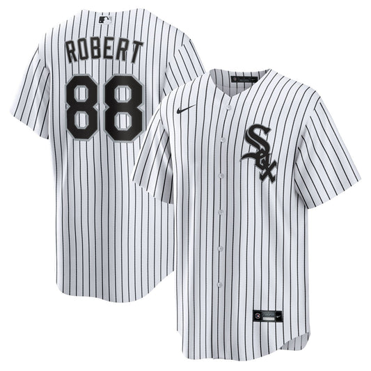 Camiseta réplica blanca para hombre de los Chicago White Sox con nombre de Luis Robert de Nike
