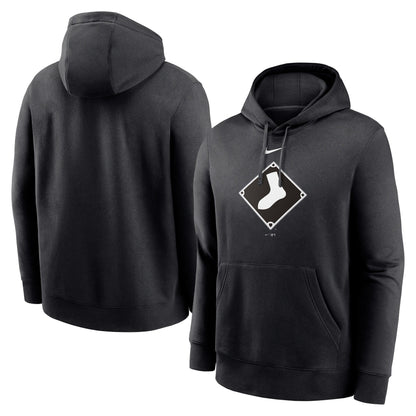 Chicago White Sox Nike Alternate Logo Club Pullover Hoodie - Black