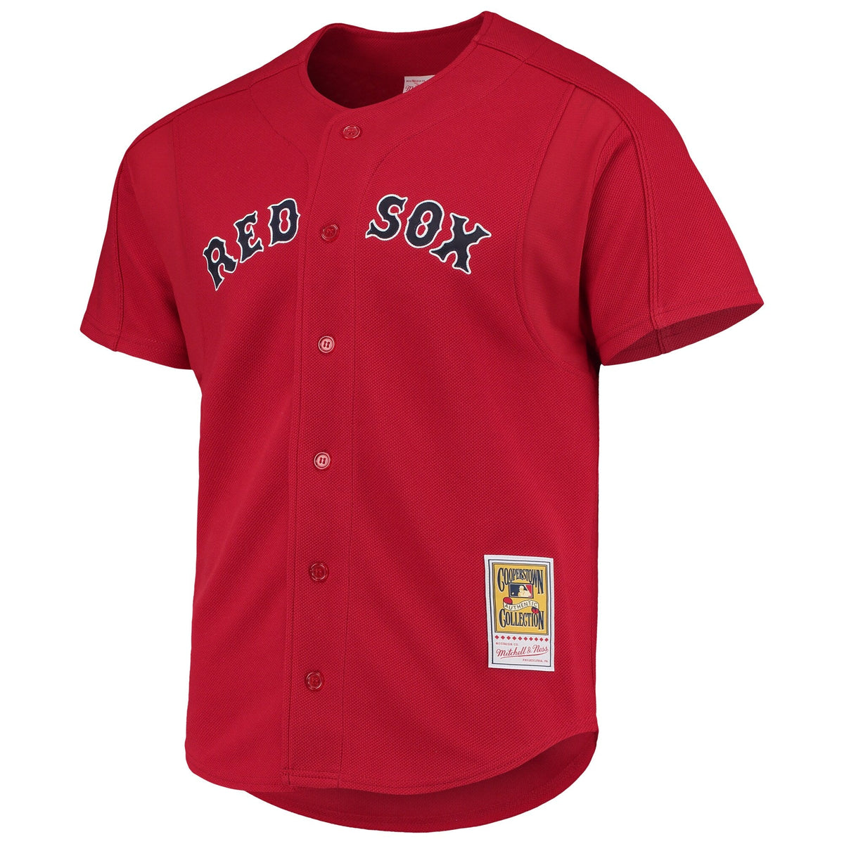 Camiseta auténtica de práctica de bateo de los Boston Red Sox 2004 de David Ortiz para hombre por Mitchell & Ness