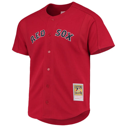 Camiseta auténtica de práctica de bateo de los Boston Red Sox 2004 de David Ortiz para hombre por Mitchell & Ness