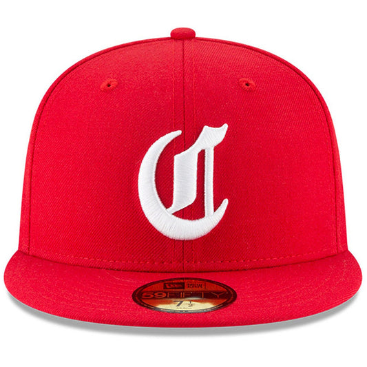 Gorra ajustada 59FIFTY de los Cincinnati Reds New Era Red Cooperstown Collection 1869 para hombre