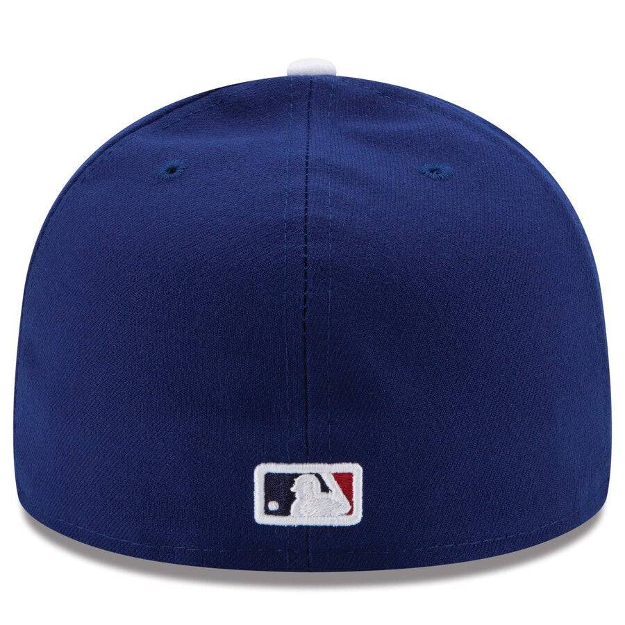 Gorra ajustada de alto rendimiento 59FIFTY On Field de la colección Authentic de New Era de los Los Angeles Dodgers para hombre, color azul real