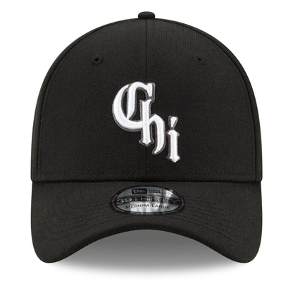 Men's Chicago White Sox New Era Black City Connect 39THIRTY Flex Hat