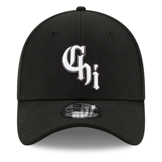 Men's Chicago White Sox New Era Black City Connect 39THIRTY Flex Hat