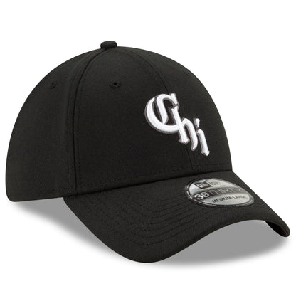 Men's Chicago White Sox New Era Black City Connect 39THIRTY Flex Hat