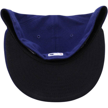 Gorra ajustada de alto rendimiento 59FIFTY On Field de la colección Authentic de New Era de los Los Angeles Dodgers para hombre, color azul real