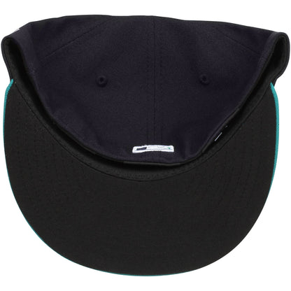 Men's Seattle Mariners New Era Navy/Aqua Alternate Authentic Collection On Field 59FIFTY Fitted Hat