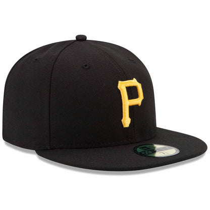 Men's Pittsburgh Pirates New Era Black Game Authentic Collection On-Field 59FIFTY Fitted Hat