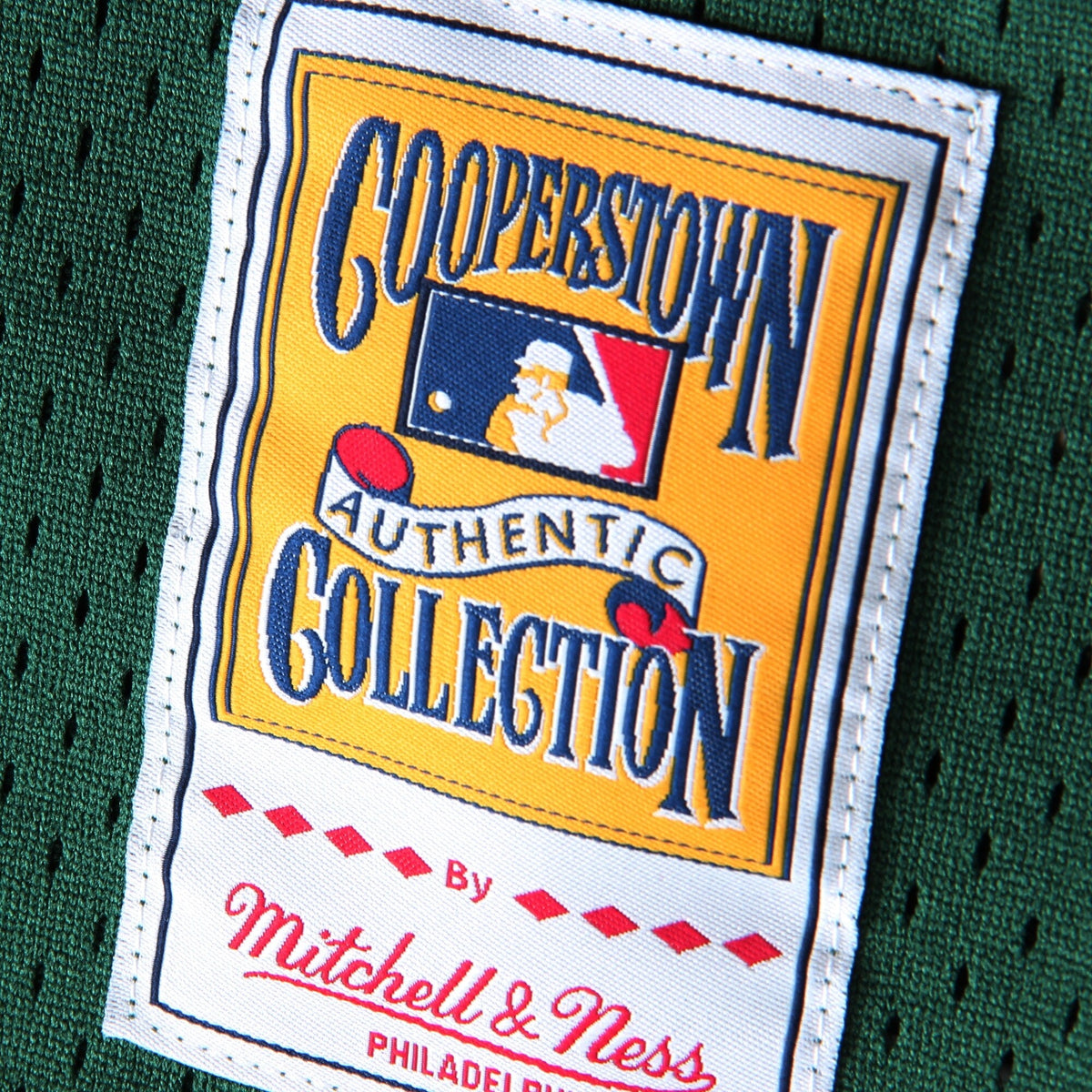 Men's Oakland Athletics Rickey Henderson 1998 Mitchell & Ness Green Cooperstown 1987 Mesh Batting Practice Jersey