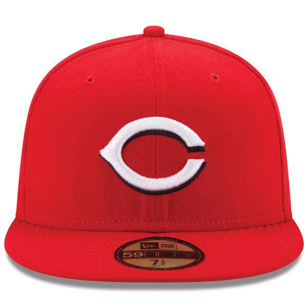 Gorra ajustada 59FIFTY On-Field de la colección Authentic de los Cincinnati Reds New Era roja de local para hombre