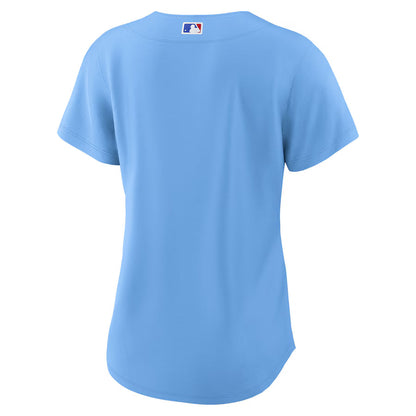 Women's Chicago Cubs Nike Alternate 2 Light Blue Replica Jersey